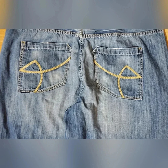 Vintage 90s Ecko Baggy Fit 1972 Jeans Mens Light Wash‎ 40 x 32 Distressed. - Picture 11 of 15